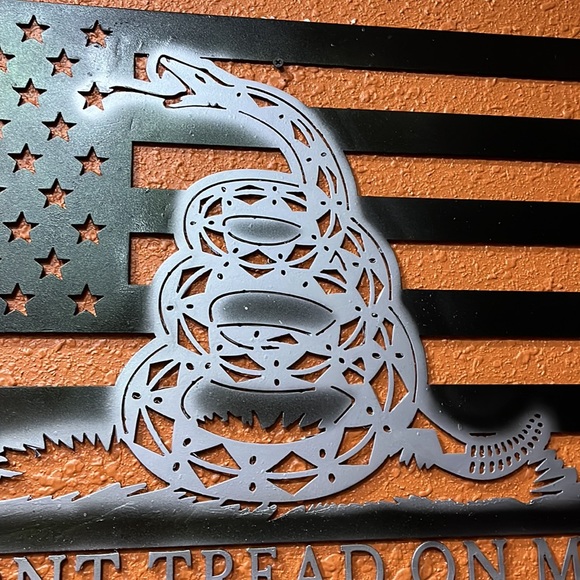Wall Decor | Made To Order Metal Art Dont Tread On Me Flag | Poshmark
